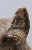 Egyiptomi Bastet macska isten szobor. Műkő. Fülén kis sérüléssel. 24 cm