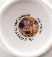 Gustav Klimt teás bögre. Matricás, jelzett, hibátlan, fedéllel 10,5 cm