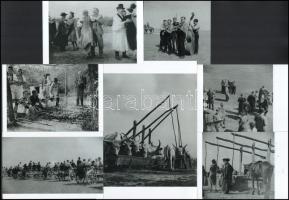cca 1935 Hortobágy, Bergsman Pál fotósorozata a turisták utaztatásáról, ellátásáról, szórakoztatásár...