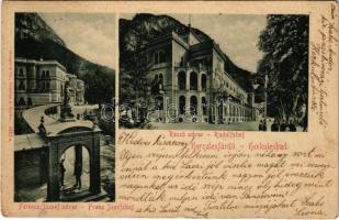 1900 Herkulesfürdő, Baile Herculane; Ferenc József udvar, Rezső udvar / Rudolfshof, Franz Josefshof / spa, baths. Stengel & Co.