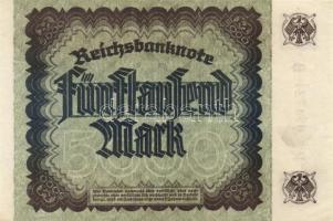 Német Birodalom / Weimari Köztársaság 1922. 5000M (4x) "Dornen" vízjellel T:I,I-