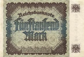 Német Birodalom / Weimari Köztársaság 1922. 5000M (2x) "Gitter mit 8" vízjellel T:I,I-