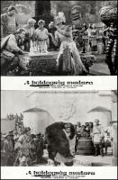 cca 1953 ,,A boldogság madara" című szovjet mesefilm jelenetei és szereplői, 8 db vintage produ...