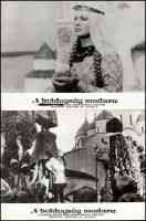 cca 1953 ,,A boldogság madara" című szovjet mesefilm jelenetei és szereplői, 8 db vintage produ...