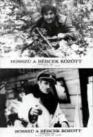 cca 1974 ,,Bosszú a bércek között" című csehszlovák film jelenetei és szereplői, 9 db vintage p...