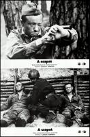 cca 1978 ,,A csapat" című szovjet film jelenetei és szereplői, 7 db vintage produkciós filmfotó (vitrinfotó, lobbyfotó) ezüst zselatinos fotópapíron, a használatból eredő (esetleges) kisebb hibákkal, 18x24 cm