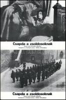 cca 1980 ,,Csapda a zsoldosoknak" című román film jelenetei és szereplői, 6 db produkciós filmf...