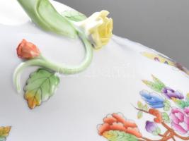 Herendi Viktória mintás 71 darabos étkészlet. Jelzett, kézzel festett, zömmel egy készletből való gy...