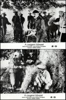 cca 1986 ,,A csegemi bűneset" című szovjet filmvígjáték jelenetei és szereplői, 7 db vintage produkciós filmfotó (vitrinfotó, lobbyfotó) ezüst zselatinos fotópapíron, a használatból eredő (esetleges) kisebb hibákkal, 18x24 cm