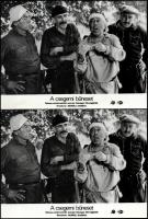 cca 1986 ,,A csegemi bűneset" című szovjet filmvígjáték jelenetei és szereplői, 7 db vintage pr...