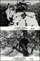 cca 1986 ,,A csegemi bűneset" című szovjet filmvígjáték jelenetei és szereplői, 7 db vintage pr...