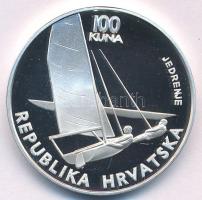 Horvátország 1996. 100K Ag "XXVI. Olimpiai Játékok, Atlanta" T:PP
Croatia 1996. 100 Kuna ...