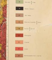 Fehértemplom, Szászkabánya, Ómoldova környékének földtani térképe Geológiai térkép. Rjz. Gabrovitz C...