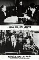 cca 1976 ,,A bíróság elhalasztja a döntést" című román film jelenetei és szereplői, 10 db vinta...