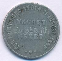 1898. "Johannes Honterus 1498-1549" fém emlékérem fül nélkül (23mm) T:VF,F ph