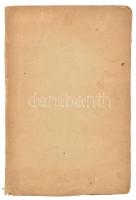 Bertha Sándor: Országgyűlési tárcza 1830-ról. Pest, 1843, Trattner-Károlyi-ny., VIII+298 p. Átkötött...