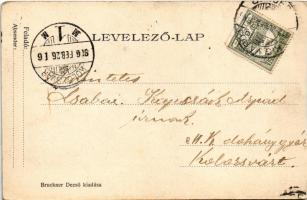 1906 Szeged, Tűzoltó laktanya. Bruckner Dezső kiadása (fl)