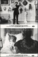 cca 1973 ,,A nagy mesemondó titka" című csehszlovák film jelenetei és szereplői, 9 db vintage produkciós filmfotó (vitrinfotó, lobbyfotó) ezüst zselatinos fotópapíron, a használatból eredő (esetleges) kisebb hibákkal, 18x24 cm