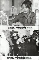 cca 1989 előtti ,,A nagy mérkőzés" című bolgár film jelenetei és szereplői, 11 db vintage produ...