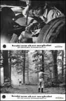 cca 1966 ,,Senki sem akart meghalni" című szovjet film jelenetei és szereplői, 23 db vintage produkciós filmfotó (vitrinfotó, lobbyfotó) ezüst zselatinos fotópapíron, a használatból eredő (esetleges) kisebb hibákkal, 18x24 cm