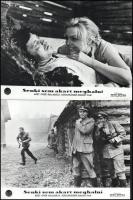 cca 1966 ,,Senki sem akart meghalni" című szovjet film jelenetei és szereplői, 23 db vintage pr...