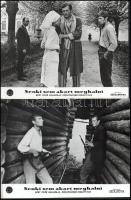 cca 1966 ,,Senki sem akart meghalni" című szovjet film jelenetei és szereplői, 23 db vintage pr...