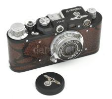 Leica III. Waffen SS. fényképezőgép Zorkij replika. Jó állapotban, bőr tokkal