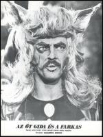 cca 1977 ,,Az öt gida és a farkas" című román - szovjet - francia zenés mesefilm jelenetei és s...