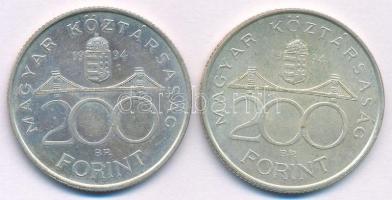 1994. 200Ft "Deák" Ag (2x) T:AU Adamo F13.1