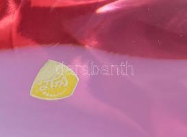 Üveg delfin asztaldísz. Címkével jelzett, hibátlan, 34x18 cm