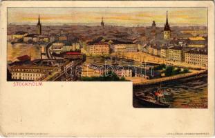 Stockholm. Emil Storch Kosmos Budapest Art Nouveau litho s: Basch Árpád (EK)