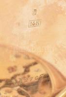 14 K arany (Au) IWC zárt zsebóra. Dupla arany fedéllel, arany porvédővel. Jelzett tok, jelzett szerk...