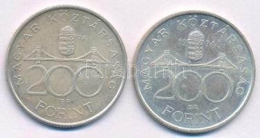 1994. 200Ft "Deák" Ag (2x) T:AU Adamo F13.1