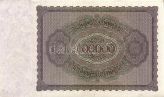 Német Birodalom / Weimari Köztársaság 1923. 100.000M (2x) birodalmi nyomat kis ugrású sorszámokkal T...