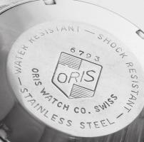 Oris Star 21 köves karóra. Mechanikus, dátumkijelzéssel, fém szíjjal, dobozában, minimális kopottság...