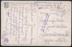 1919 Tábori posta képeslap / Field postcard HADTÁPPOSTAHIVATAL + 13. M. gyalogezred