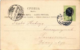 1904 Veliko Gradiste, square, Orthodox church