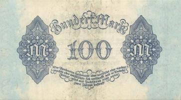 Német Birodalom / Weimari Köztársaság 1922. 100M (2x) egymás utáni sorszámokkal T:I-
