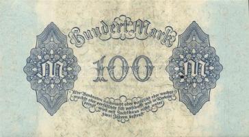 Német Birodalom / Weimari Köztársaság 1922. 100M T:I-