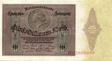 Német Birodalom / Weimari Köztársaság 1923. 5.000.000M T:I