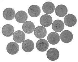 1917. 20f ezüstözött Fe (17x) + 1918. 20f ezüstözött Fe T:AU,XF