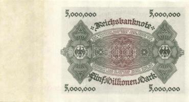 Német Birodalom / Weimari Köztársaság 1923. 5.000.000M T:I