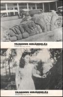 cca 1985 előtti ,,Tragikus kirándulás" című román film jelenetei és szereplői, 6 db produkciós ...