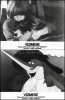 cca 1978 ,,Vízimese" című lengyel - angol ifjúsági film jelenetei és szereplői, 7 db vintage pr...
