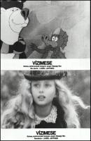 cca 1978 ,,Vízimese" című lengyel - angol ifjúsági film jelenetei és szereplői, 7 db vintage pr...