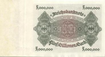 Német Birodalom / Weimari Köztársaság 1923. 5.000.000M (3x) egymás utáni sorszámokkal T:I