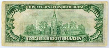 Amerikai Egyesült Államok / Ohio / Cleveland 1929. 100$ "National Currency" barna pecsét &...