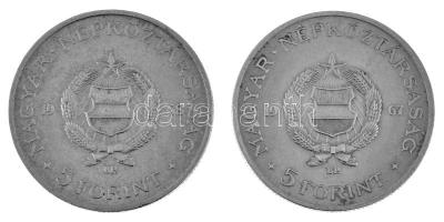 1967-1968. 5Ft Cu-Ni-Zn "Kossuth" (2xklf) T:AU,XF az egyiken karc /
Hungary 1967-1968. 5 ...