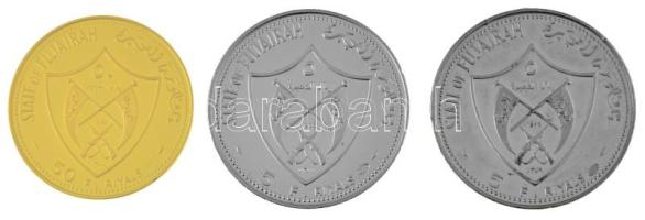 Egyesült Arab Emirátusok / Fujairah 1969. 5R Ag + 50R Au + + 1970. 5R Ag "Müncheni Olimpia 1972...