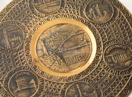 Doboznyi fém bolha tétel, közte érdekes darabokkal, közte emeletes kínáló, karaffa, dísztál, stb